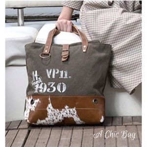 Last 1 Myra Bag NWT 1930 Canvas Tote Handbag
